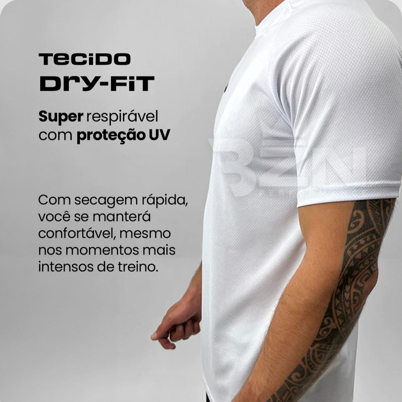 - KIT: 2 Shorts de Compressão e 1 Camiseta Tech DryFit® BZN