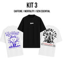 KIT 3 Camisetas Oversized BZN